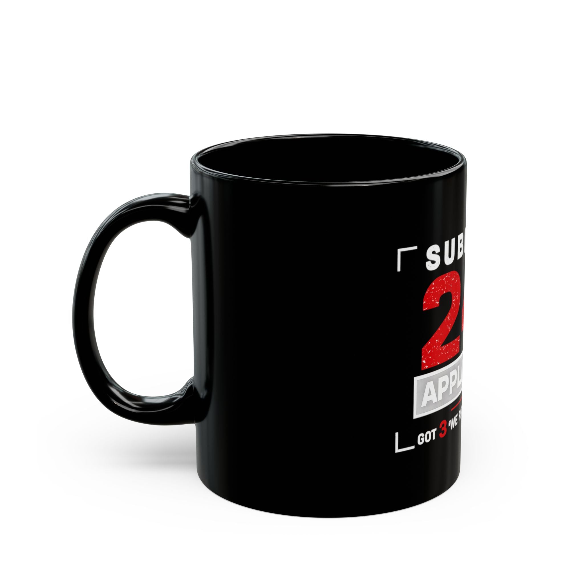 247 Applications Black Coffee Mug