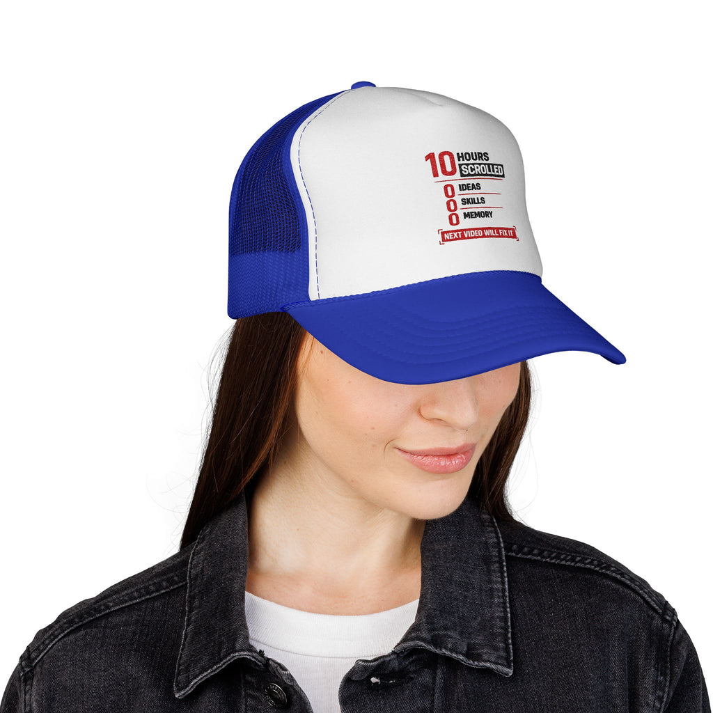 10 Hours Scrolled Trucker Hat