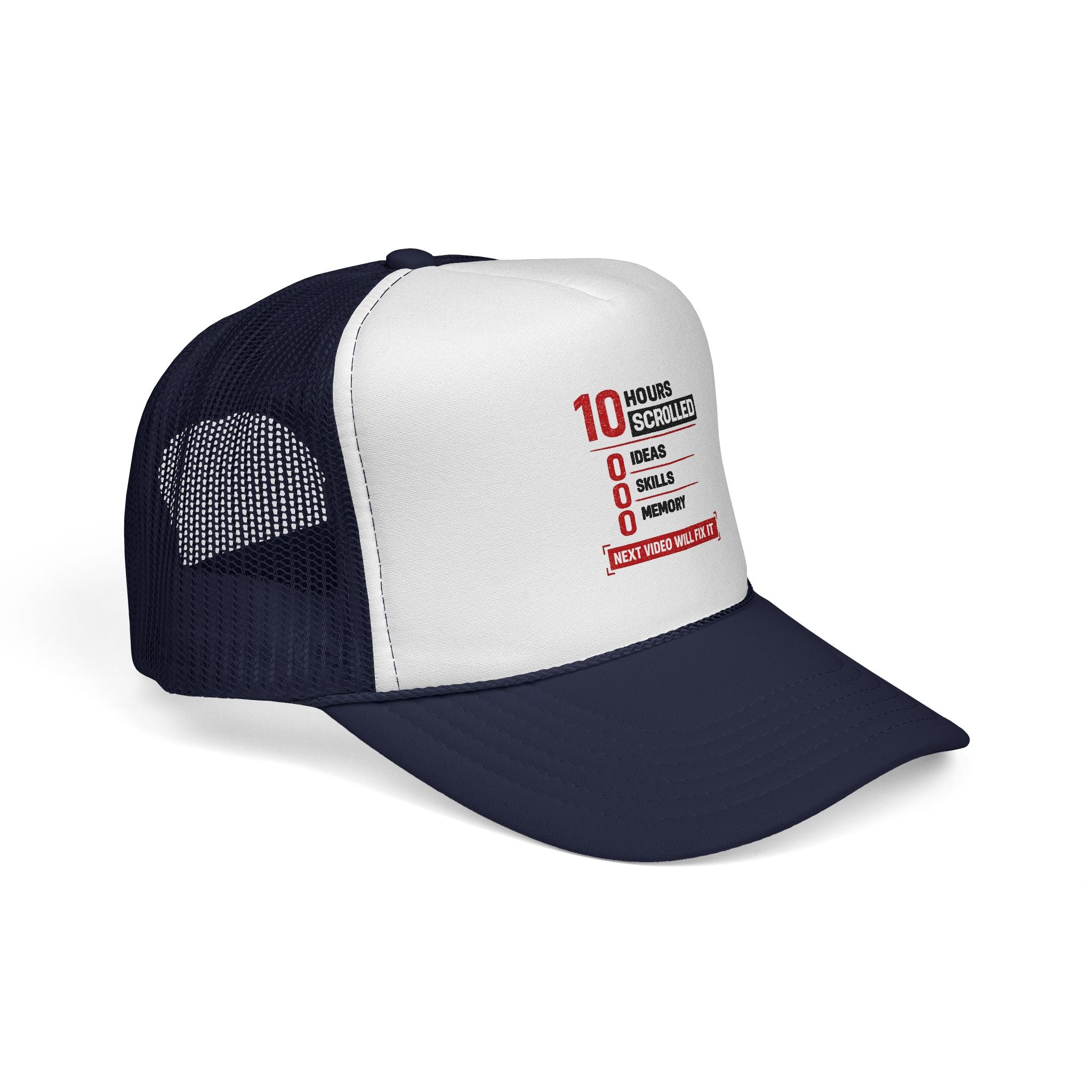 10 Hours Scrolled Trucker Hat